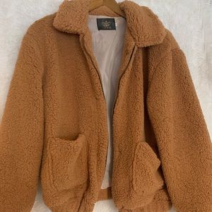 Soft cropped Teddy Coat